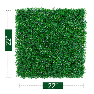 12 panneaux muraux en gazon artificiel haute densité, haie de buis artificielle, verdure murale, décoration de fond pour jardin intérieur et extérieur - Product Image 2