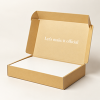 Boîte d'expédition pliable personnalisée, directement de l'usine, avec un style neutre et luxueux et impression de logo personnalisée pour la vente en ligne