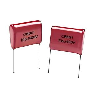 ตัวเก็บประจุฟิล์มโพลีเอสเตอร์ ความต้านทานฉนวนสูง บรรจุภัณฑ์โลหะผสม ปรับแต่งได้ CBB 21 105 J400V ตัวเก็บประจุฟิล์ม - Product Image 1