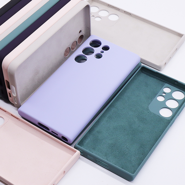 New 2024 Hot Case Liquid Silicone case for Samsung galaxy S24 Ultra S24 S21 S22 S23 Ultra S8 + S9+ NOTE 8 NOTE 9 J4+ J6 J8 SPC01