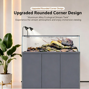 Klein en middelgroot aquascaping <span class=keywords><strong>aquarium</strong></span>, bodemfilter van aluminiumlegering met zijoverloop, meerdere maten - Product Image 1