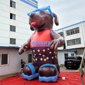 Advertising Decorating Inflatable Big Dog Inflatable Cartoon Dog Mascot Balloon