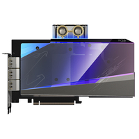 Used GIGABYTE AORUS GeForce RTX 3080 XTREME WATERFORCE WB 10G Graphics Card with 10GB GDDR6X 320-Bit Memory RTX 3080 GPU