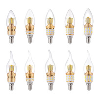 Lampe de maïs LED E27 transfrontalière forte ampoule intelligente à économie d'énergie avec affichage élevé bougie bicolore tête chauve en gros