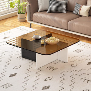 <span class=keywords><strong>Mesa</strong></span> <span class=keywords><strong>de</strong></span> Centro Moderna con Marco <span class=keywords><strong>de</strong></span> Madera y Tapa <span class=keywords><strong>de</strong></span> Vidrio, Estilo Europeo, Muebles para Sala <span class=keywords><strong>de</strong></span> Estar, Uso Doméstico, Venta al Por Mayor Personalizada - Product Image 6