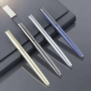 High Quality Custom Business Signature Metal Ballpoint <b>Pen</b> Black Customizable Luxury Logo 1.0mm Tip for Company Group Purchases - Product Image 1