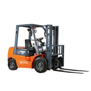 รถยกไฮดรอลิกดีเซล HELI 2.5 ตัน รุ่น CPCD25/FD25 ยี่ห้อจีน ใหม่เอี่ยม พร้อมเสากระโดงแบบชั้นเดียว ระยะฐานล้อ 1250 มม. รัศมีวงเลี้ยว 1950 มม. - Product Image 1