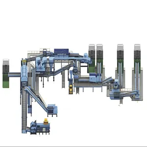 ก่อสร้างเครื่องแยกขยะแข็งเทศบาลระบบแยกอัตโนมัติ Msw Sortering สําหรับขาย