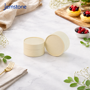 Vente d'usine : Boîte cylindrique de luxe en carton pour cheesecake, tube d'emballage alimentaire en papier kraft pour pâtisserie et desserts - Product Image 2
