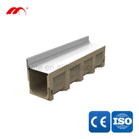 Caniveau de drainage en forme de U avec couvercle de drain de sol