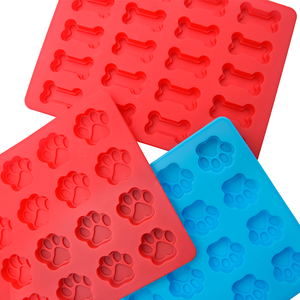 BHD Mini Patte Os De Qualité Alimentaire Silicone Cuisson Pet <span class=keywords><strong>Formation</strong></span> Antiadhésif Réutilisable À La Main 20 Cavité Pet <span class=keywords><strong>Formation</strong></span> & Comportement Produits - Product Image 3
