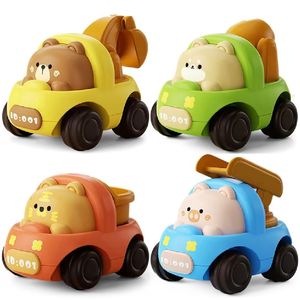 TOPSKY TOYS Modèle de <span class=keywords><strong>mini</strong></span> camion de construction en forme d'animal de <span class=keywords><strong>dessin</strong></span> <span class=keywords><strong>animé</strong></span>, échelle 1:87, jouet à friction en plastique pour enfants de 14 ans et plus, y compris une <span class=keywords><strong>pelle</strong></span> excavatrice - Product Image 1
