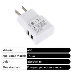 2025 US Travel <b>Plug</b> <b>Adapter</b> White Color Mini Pocket Size Portable 1A Dual <b>USB</b> <b>Adapter</b> for Sale - Product Image 4