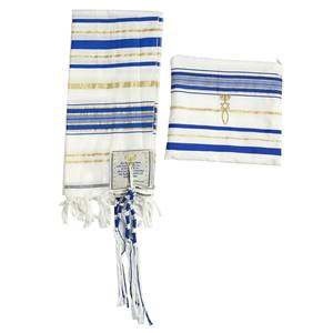 Stok Pengiriman Cepat Selendang Doa Poliester Besar Israel Talit DeJewish Tallit Israel - Product Image 4