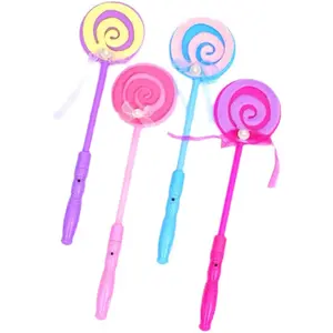 Tùy chỉnh Led Lollipop Stick đồ chơi ánh sáng lên kẹo Glow Sticks nhấp nháy Fairy Wand Stick cho Đảng giáng sinh