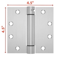 Charnières à ressort robustes modernes de 4-1/2 po en acier inoxydable pour portes à coins ronds/carrés, accessoires de quincaillerie pour portes de projet