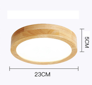 Wooden <b>Ceiling</b> <b>Light</b> Round <b>LED</b> 6000K IP67 Waterproof <b>Dimmable</b> 3-Year Warranty Aluminum Alloy Wall Mount Indoor Lighting - Product Image 4