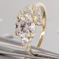 Anillo de Compromiso con Diamante Cultivado en Laboratorio de 3 Quilates, Corte Oval, Diseño Floral con Piedras Laterales, Oro Sólido de 10K/14K/18K, Certificado IGI, CVD/HPHT, Personalizado
