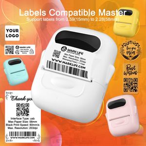 Marklife Máy in nhãn nhiệt không dây 2 inch máy in ma trận điểm cho nhãn gói cho văn phòng doanh nghiệp nhỏ và sử dụng tại nhà - Product Image 3