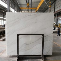 Marbre blanc de Guangxi en gros, pierre naturelle polie pour sols, comptoirs, escaliers, carreaux, pierre