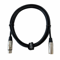 Câble de microphone XLR mâle-femelle OEM RH-X037 avec blindage spiralé, gaine en PVC, conducteur en cuivre sans oxygène