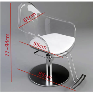 Nouvelle chaise de coiffure moderne et simple en acrylique pour salon de beauté pour la coupe de cheveux - Product Image 4