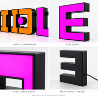 Enseigne lumineuse Gozone en lettres, panneau LED personnalisé en acrylique, enseigne directionnelle décorative pour showroom/entrée de magasin, IP65