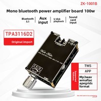 Module d'amplificateur audio mono 100W ZK-1001B avec fonction de couplage TWS TPA3116 Fabriqué en Chine