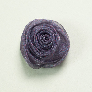 2026 Venda Quente Flores de Tecido de 5cm em Tule, Organza, Chiffon Esportivo e Chiffon Efeito Neve, em Formato de Botão de Rosa, Acessórios Decorativos para Vestuário, Bolsas e DIY, Quatro Estações - Product Image 2