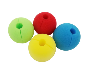 Nouveau Nez de Clown Amusant en Mousse Éponge Ronde Rouge pour Fête de Bal d'École, Personnalisable en Différentes Couleurs pour Halloween - Product Image 5
