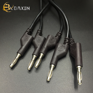 Doppel endiger stapelbarer Bananen stecker Stecker Hochspannungs-Silikon draht Multimeter-<span class=keywords><strong>Test</strong></span> kabel Anschluss kabel - Product Image 3