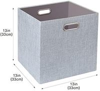 Cubes de rangement, paniers de rangement pliables pour l'organisation, paniers de rangement Posprica sac Opp pliable en tissu épais CLASSIC