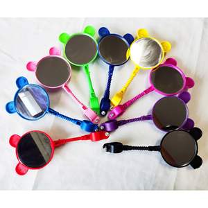 Espejo retrovisor para bicicleta de niños, espejo plano de plástico con soporte para manillar ajustable, accesorios para bicicleta de niños, multicolor - Product Image 1