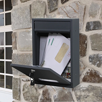 Boîte aux lettres d'expédition en métal Boîte postale de haute qualité Accepter personnalisation Boîte aux lettres de maison populaire en plein air