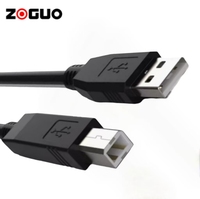 Kabel pemindai USB 2.0 pria ke B Male, Printer berlapis nikel ke komputer kecepatan tinggi murah