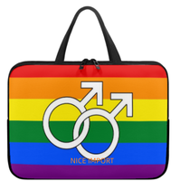 Sac pour ordinateur portable Fraysexual Rainbow, étui fin pour ordinateur portable avec fermeture éclair, sac portable pour tablette, grande capacité
