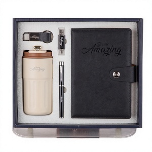 Elegant Stainless Steel Notebook & Bottle <b>Gift</b> <b>Set</b> for Business-Custom Logo Promotional <b>Gifts</b> for Back to School Events - Product Image 4