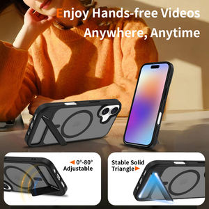 Funda Protectora para Teléfono de TPU y PC con Carga Inalámbrica Magnética, Translúcida Mate, Resistente a Golpes, con Soporte para iPhone 15 16 17 Pro Max - Product Image 2