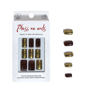 Presse coréenne sur les <span class=keywords><strong>ongles</strong></span> pour doigts larges <span class=keywords><strong>faux</strong></span> <span class=keywords><strong>ongles</strong></span> réalistes sans trace <span class=keywords><strong>hiver</strong></span> sans trace <span class=keywords><strong>faux</strong></span> <span class=keywords><strong>ongles</strong></span> carrés avec colle autocollant gomme - Product Image 6