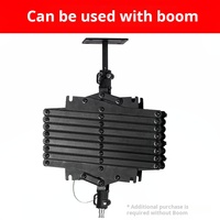 Support de plafond robuste en métal noir pour éclairage de studio, compatible avec bras de perche lumineuse pour tournage vidéo et studio photo
