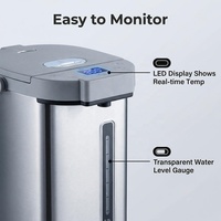 Thermopot Électrique 5 Litres pour Usage Domestique et Commercial, Bouilloire Numérique avec Thermostat, Distributeur d'Eau Chaude, Chauffe-Eau Électrique
