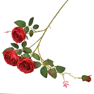 Rosas Artificiales de Seda con Tallo Largo de 89 cm para Decoración de Bodas y Hogar, Arreglo Floral Realista - Product Image 6