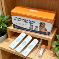 Kit de test rapide de l'antigène CAV pour chiens, détection de l'adenovirus et de l'hépatite infectieuse, fluide nasal, cassette de diagnostic vétérinaire certifiée CE