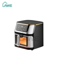 Friteuse à air 9L en acier inoxydable, design intelligent sans huile, appareil de cuisine très apprécié, personnalisable, fourni directement par l'usine