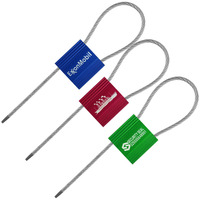 Sceau de sécurité en acier ondulé double face numéroté sur mesure de 2,5 mm