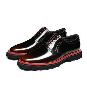 Zapatos de Vestir Deportivos para Hombre, Modernos, con Parte Superior de Cuero Brillante, Impermeables, Ligeros, Antideslizantes, para Todas las Temporadas, Oficina y Carrera - Product Image 5