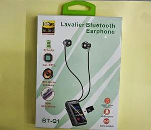 Écouteurs Bluetooth sportifs BT-Q1 à tour de cou : autonomie longue durée et prise en charge de l'insertion de carte, affichage numérique LED - Product Image 2