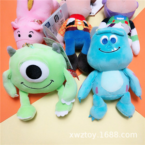 Anime Pluche Speelgoed Houtachtige Buzz Haar Monster Cyclops Pop Verhaal 4 Tas Hanger Accessoires Geborduurd Voor Verjaardagscadeau Opp Tas - Product Image 4