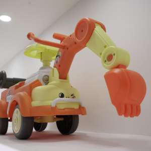 <span class=keywords><strong>Tractor</strong></span> y Excavadora Eléctricos de Plástico con Batería de Cuatro Ruedas para Niños, Unisex, con Música - Product Image 3