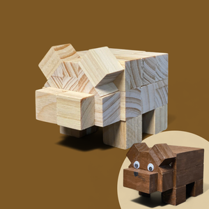 LOGO douanier en gros nous sommes des ours nus peinture en bois motif personnalisé enfants bricolage coloriage à l'eau peinture Art Kit - Product Image 2